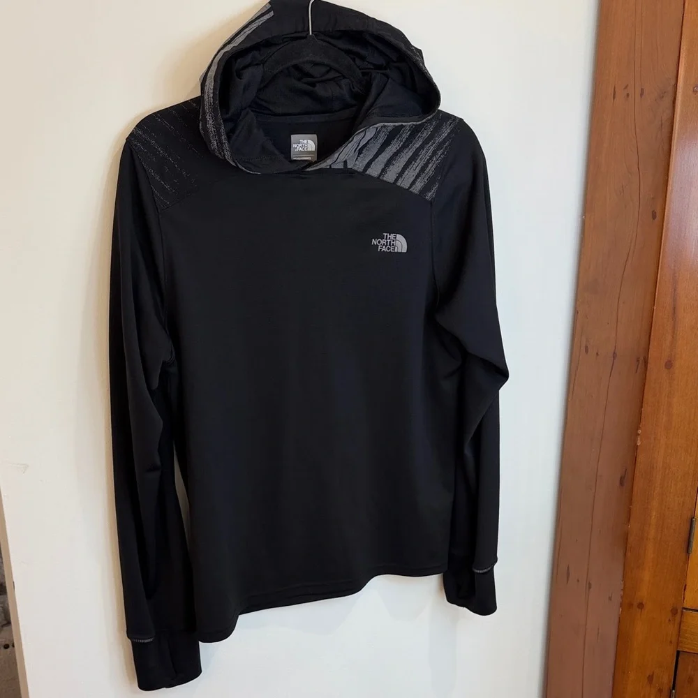 The North Face Flash Dry Men's Black Hoodie, Performance Fabric